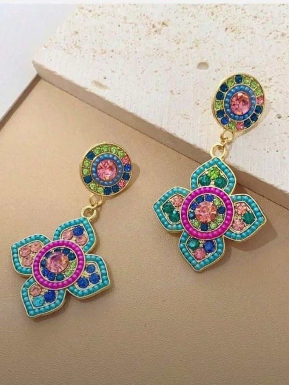 Boho Drop Earrings 🩷🩵
